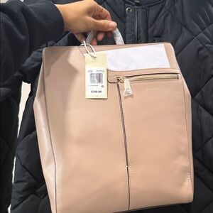 Radley London medium beige pockets icon backpack handbag purse